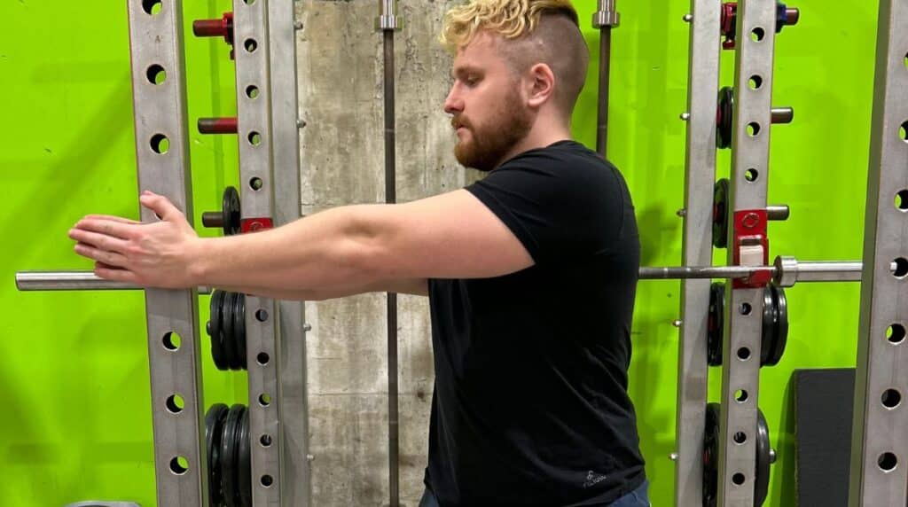 Person doing an exercise for back pain